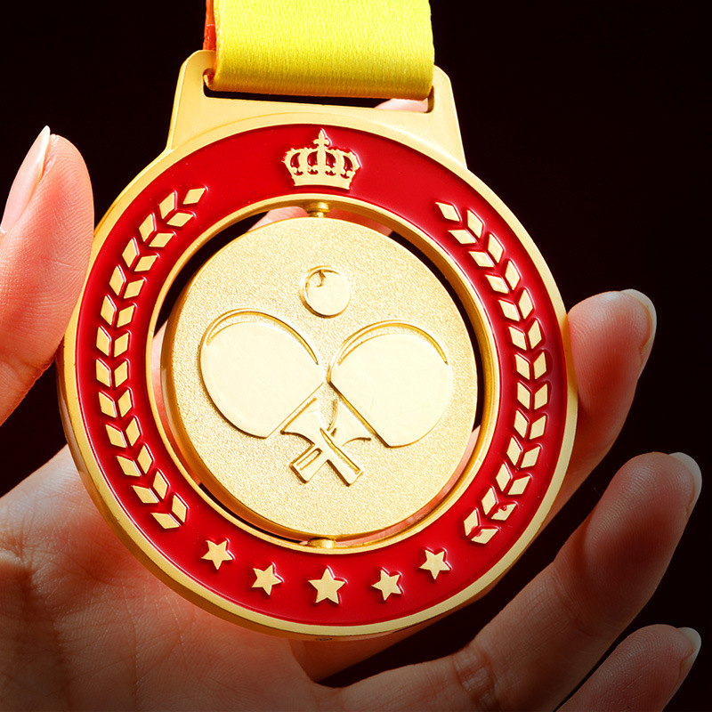 Table Tennis Club - Tischtennis-Medaillen aus Gold, Silber und Bronze