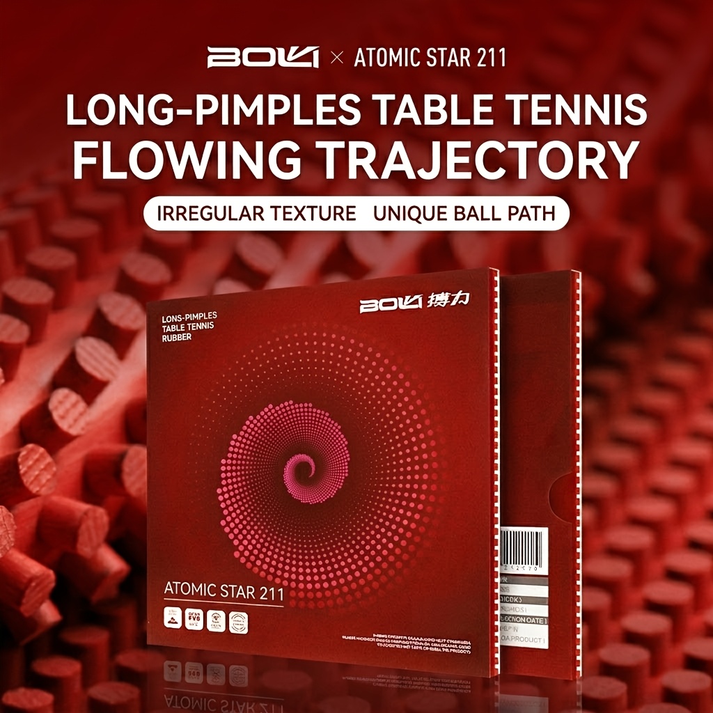 Table Tennis Rubber Anti Spin - Boli Tischtennis Langnoppen-Gummi, Langnoppen-Gummi mit Feinen