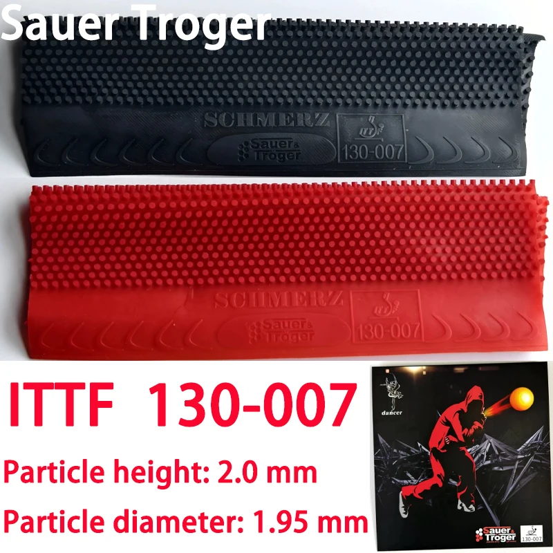 Table Tennis Rubber Anti Spin - Sauer Troger Dancer 007 Einzelgummi Super