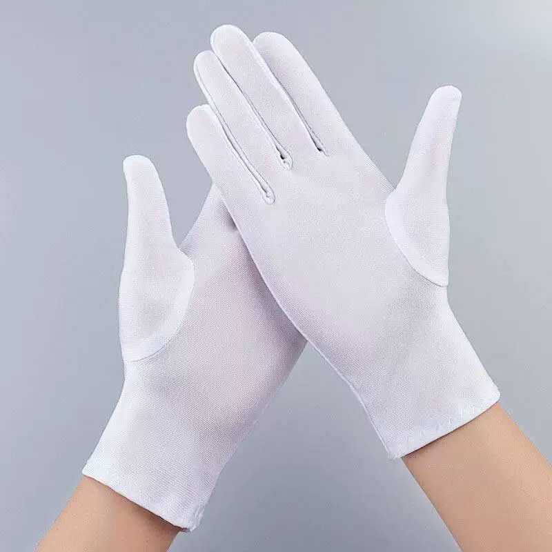 Table Tennis Uniform - Professionelle Snooker-Handschuhe, atmungsaktive Tischtennis-Schiedsrichter-Uniform, weiße Vollfinger-Schiedsrichterhandschuhe,