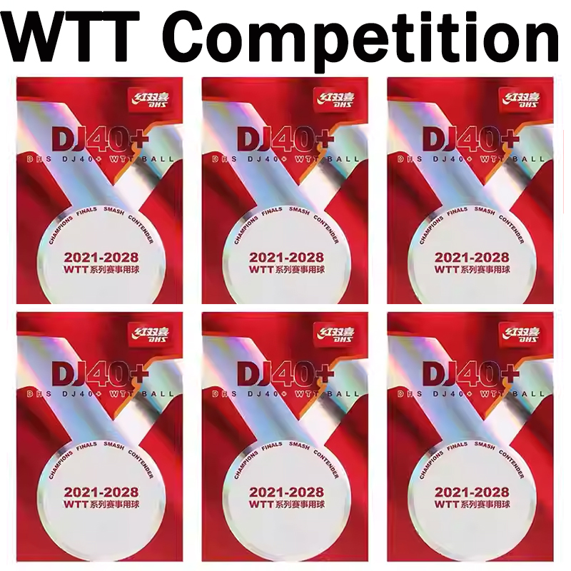 Table Tennis Athlete - Professionelle Tischtennisbälle DHS DJ40+ WTT 3-Sterne