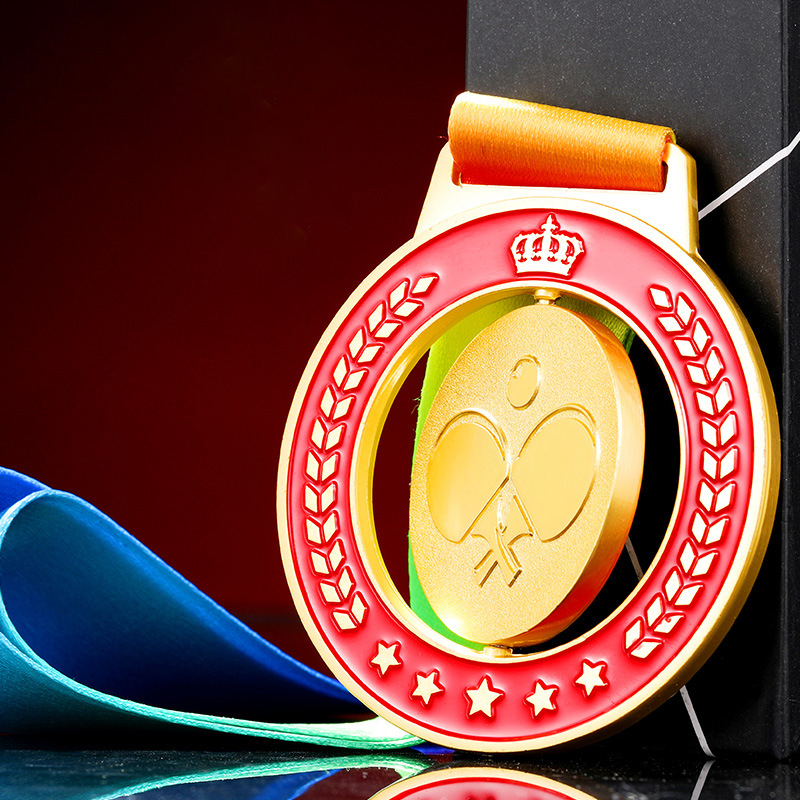 Tischtennis-Medaillen aus Gold – Table Tennis Club Bewertung und Preis