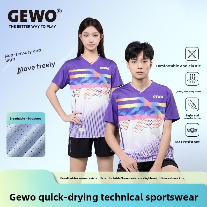 Deutscher GEWO neuer Tischtenn – Table Tennis Uniform Bewertung und Preis