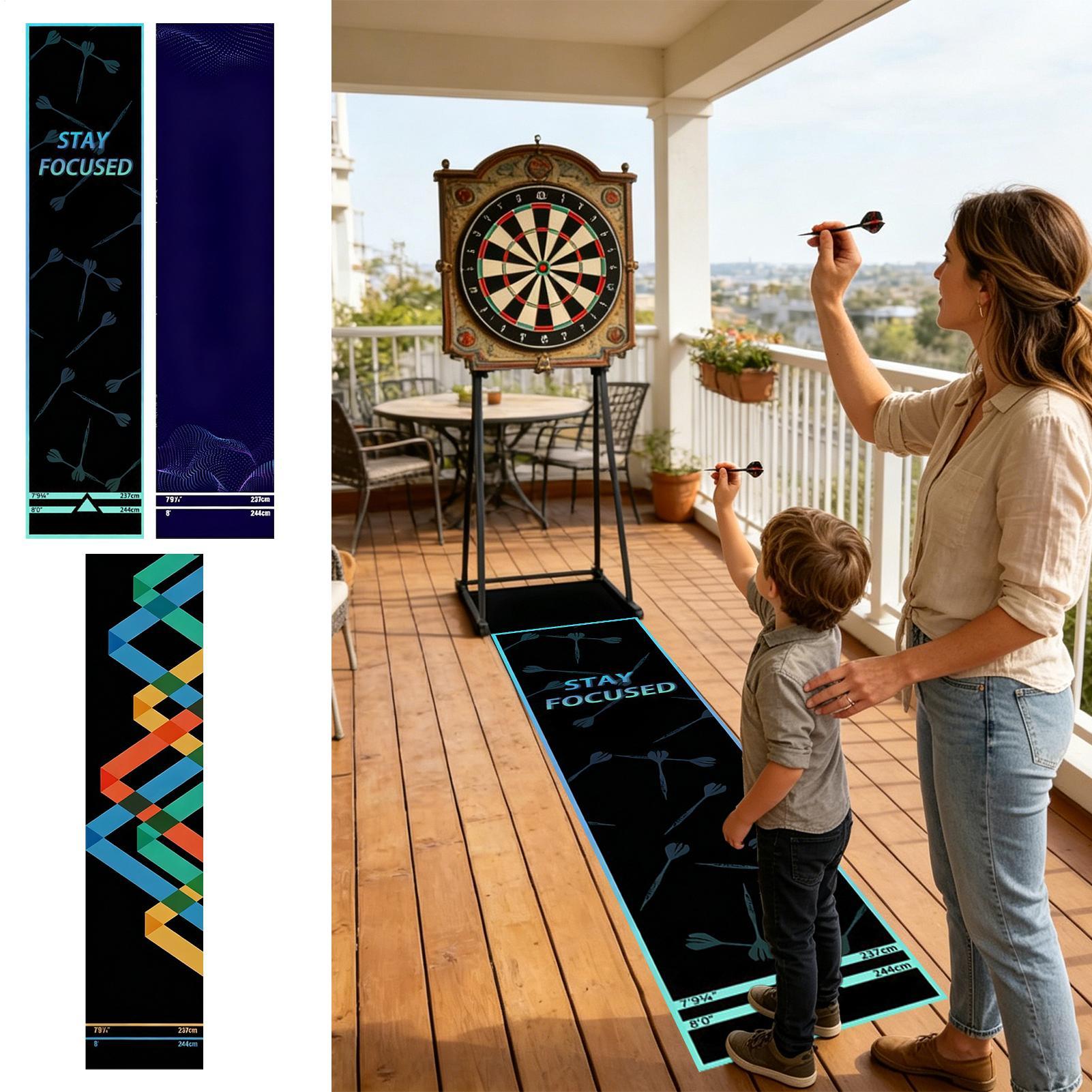 Dartmatte, tragbar, rutschfest – Throw Distance Board Bewertung und Preis