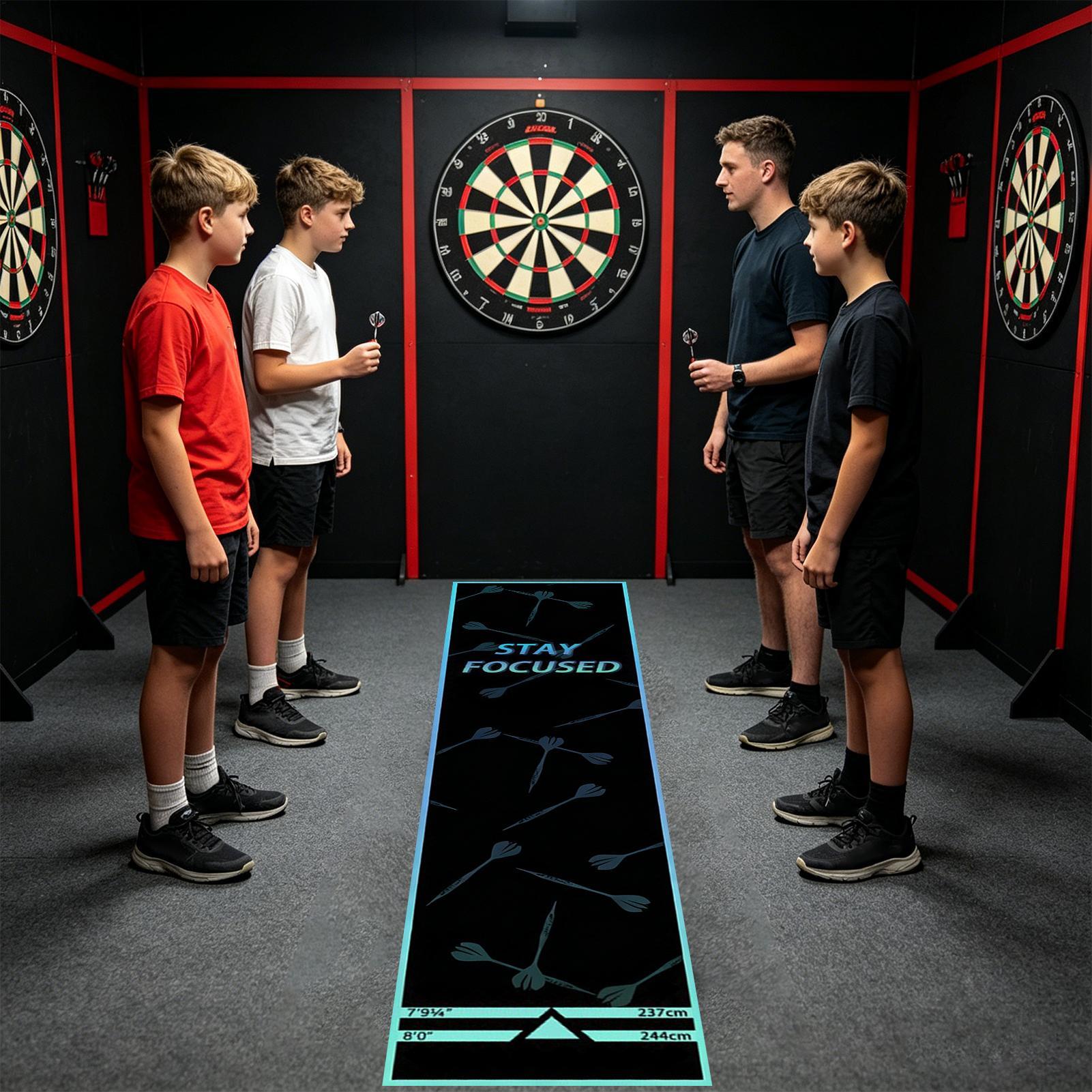 Dartmatte, tragbar, rutschfest – Throw Distance Board Bewertung und Preis